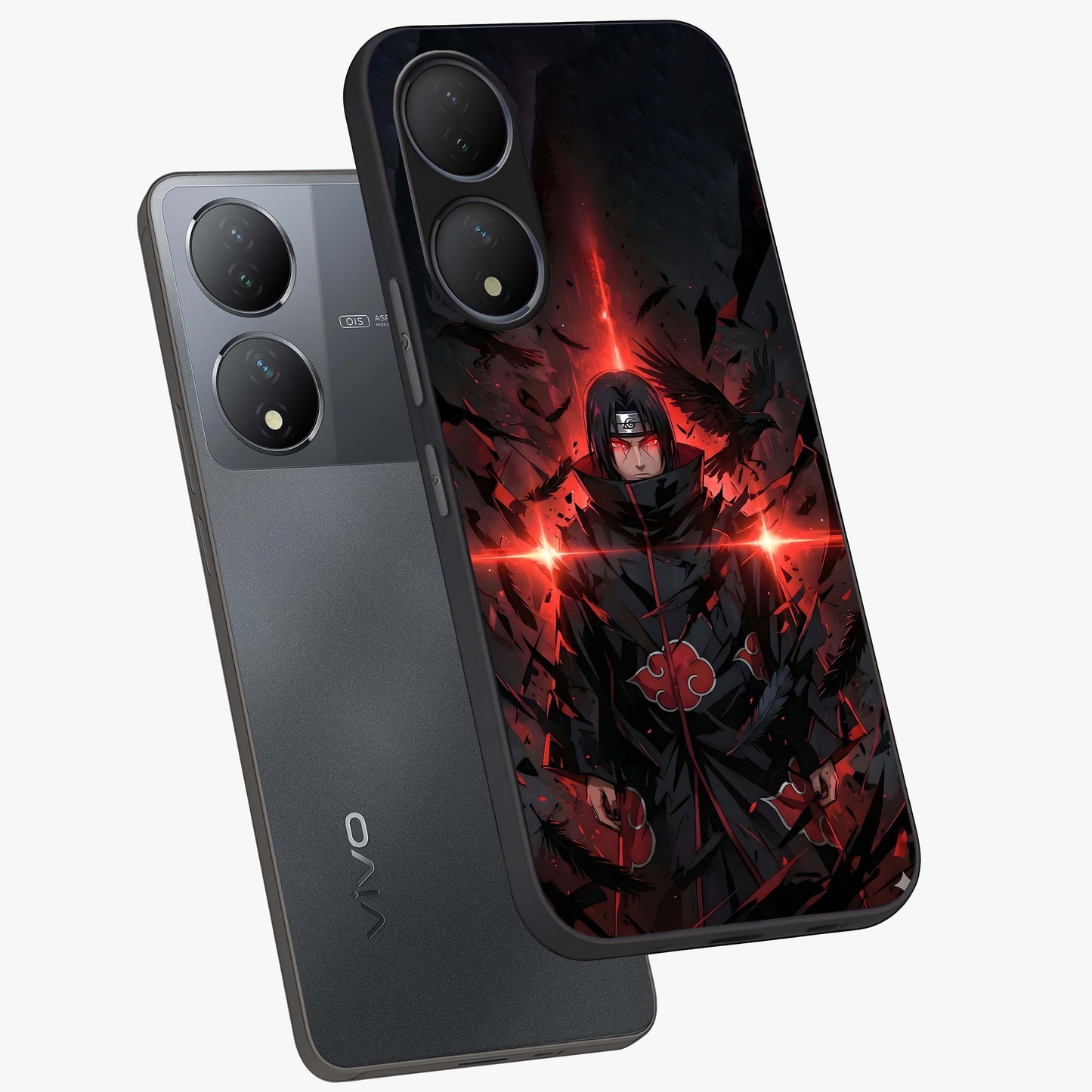 Focused Blade Discipline Glass Case displayed in angled mockup highlighting clean minimal text artwork with modern aesthetic style.