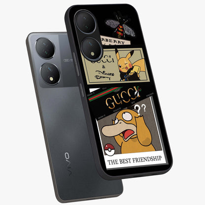 Gucci Play Mashup Glass Case displayed in angled mockup highlighting stylish fashion mashup design with bold aesthetic.