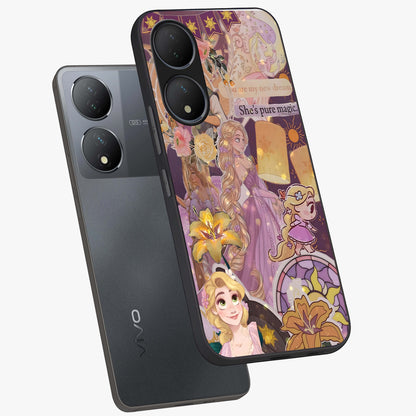 Magical Tangled Dream Glass Case displayed in angled mockup highlighting whimsical fantasy design with magical aesthetic.