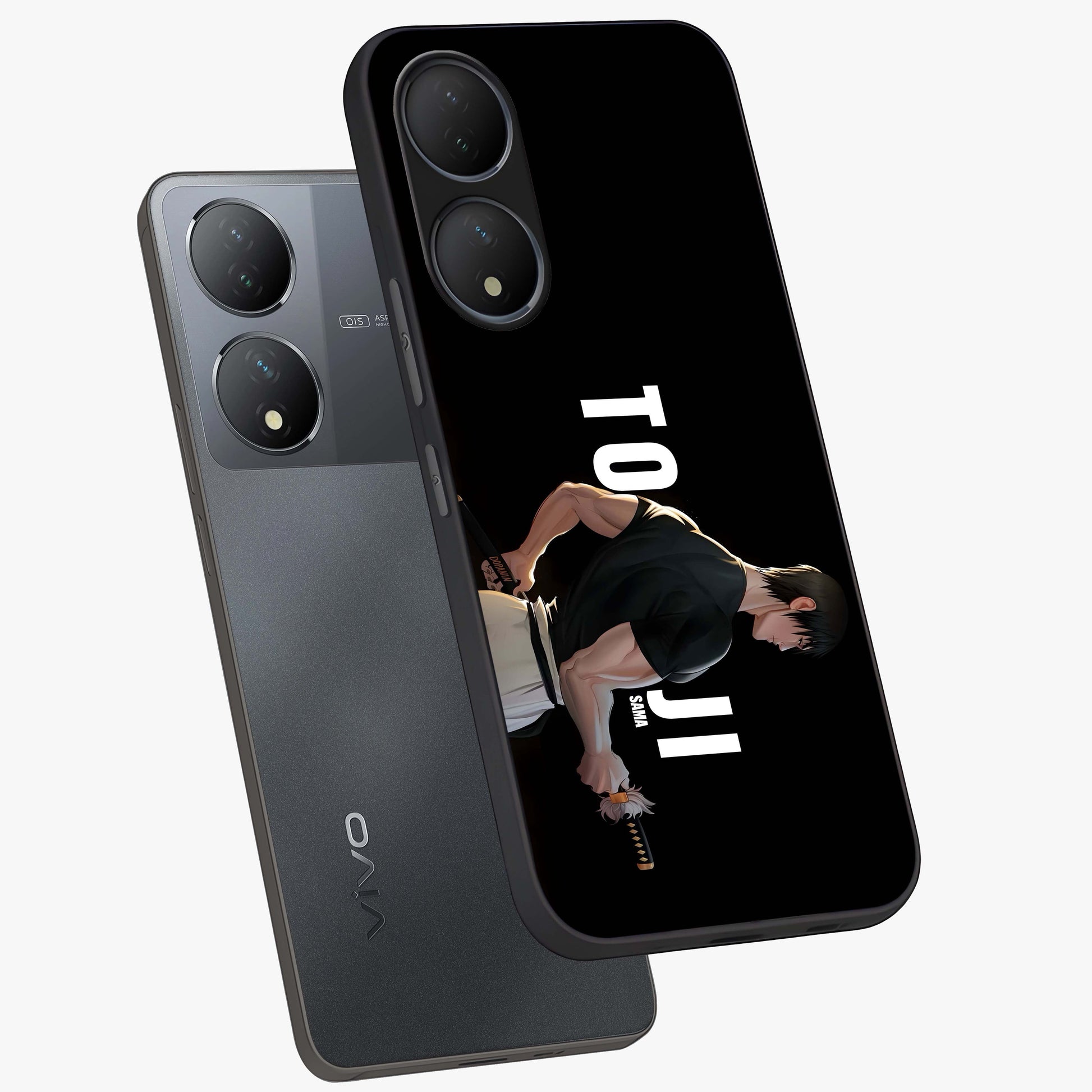 Midnight Blade Resolve Glass Case displayed in angled mockup highlighting powerful blade illustration with dramatic dark aesthetic.