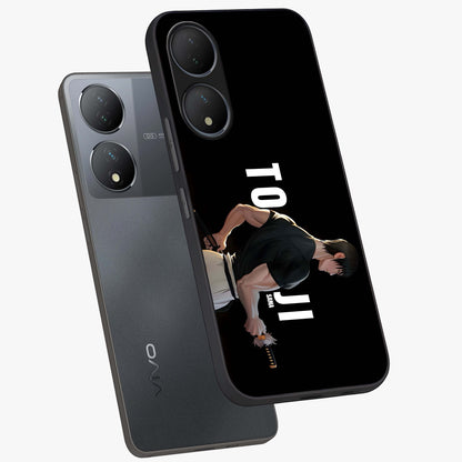 Midnight Blade Resolve Glass Case displayed in angled mockup highlighting powerful blade illustration with dramatic dark aesthetic.