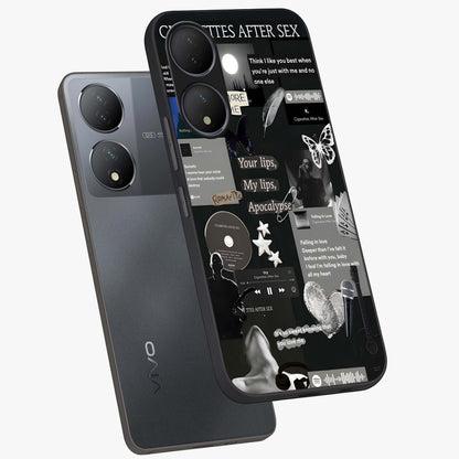 Midnight Love Echo Glass Case displayed in angled mockup highlighting elegant love inspired design with deep aesthetic style.