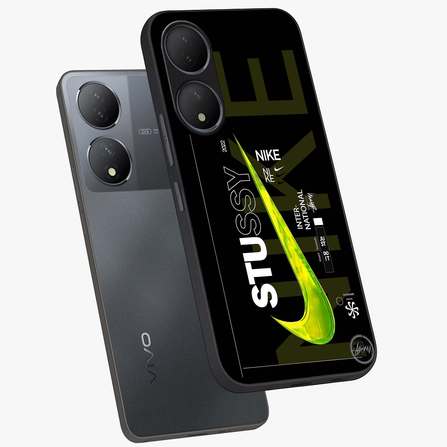 Neon Street Edition Glass Case displayed in angled mockup highlighting vibrant urban design with bold street aesthetic.