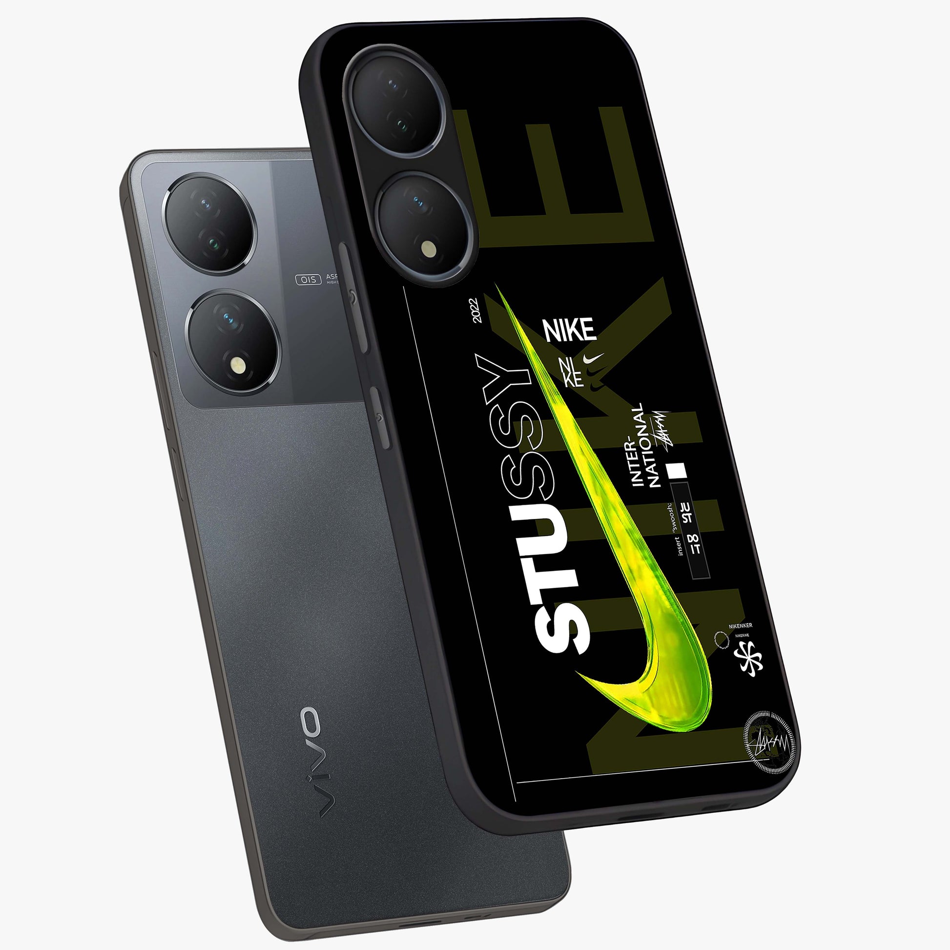 Neon Street Edition Glass Case displayed in angled mockup highlighting vibrant urban design with bold street aesthetic.