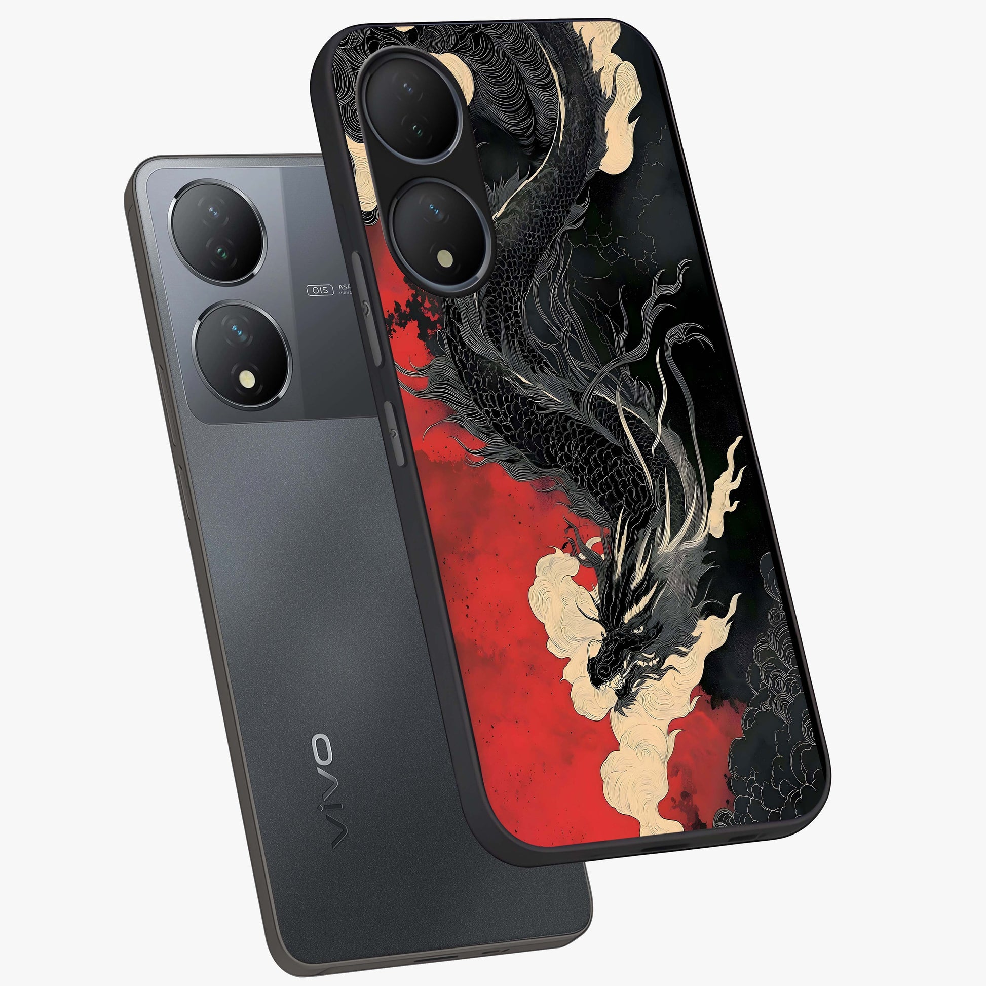 Shadow Dragon Fury Glass Case displayed in angled mockup highlighting powerful dragon illustration with dark fantasy aesthetic.