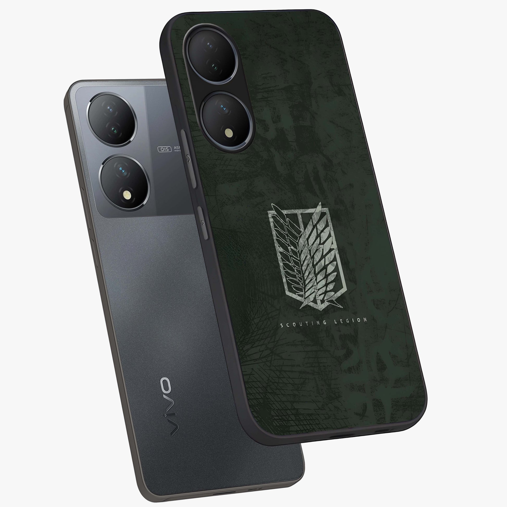 Wings Of Freedom Glass Case displayed in angled mockup highlighting graceful wing design with inspirational aesthetic.