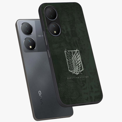 Wings Of Freedom Glass Case displayed in angled mockup highlighting graceful wing design with inspirational aesthetic.
