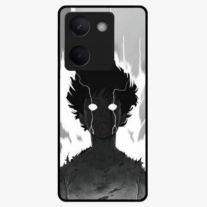 Awakened Inner Rage Glass Case showing flat back view with intense artistic artwork and glossy glass finish.