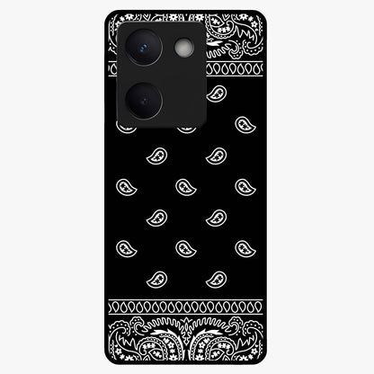 Retro Rebel Threads Glass Case showing flat back view with vintage street style artwork and glossy glass finish.