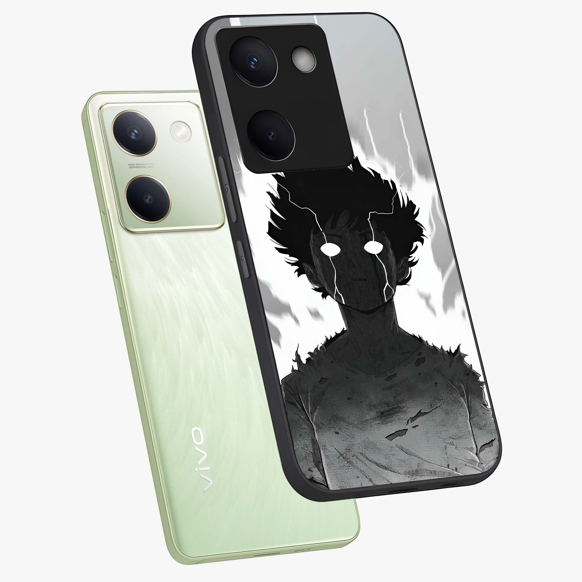 Awakened Inner Rage Glass Case displayed in angled mockup highlighting powerful graphic design and bold artistic theme.
