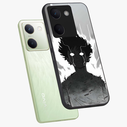 Awakened Inner Rage Glass Case displayed in angled mockup highlighting powerful graphic design and bold artistic theme.