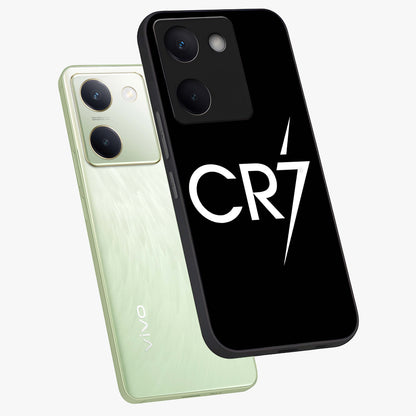 Cr7 Elite Strike Glass Case displayed in angled mockup highlighting powerful sports graphic with bold athletic theme.