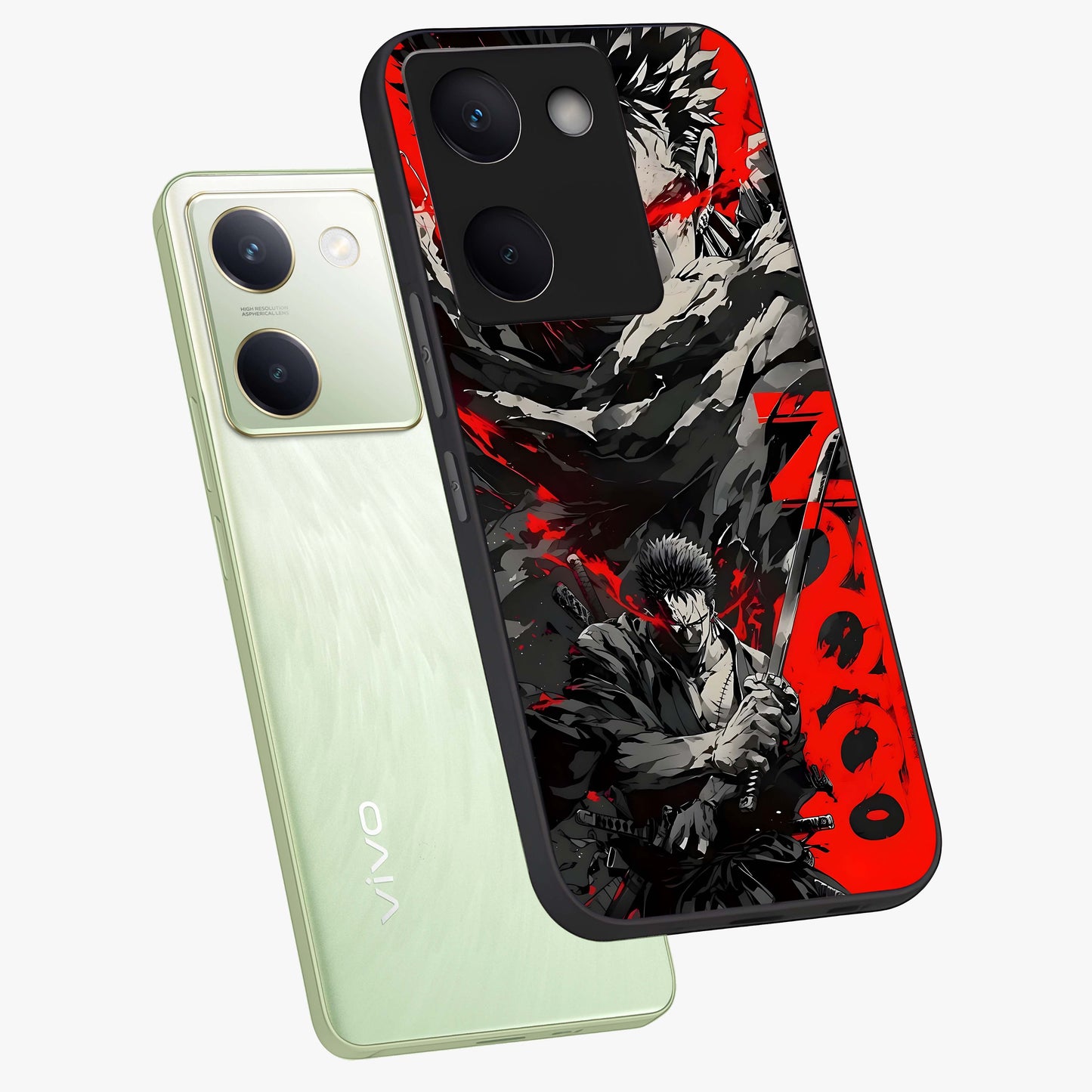Demon Sword Resolve Glass Case displayed in angled mockup highlighting powerful demon sword illustration with dark fantasy aesthetic.