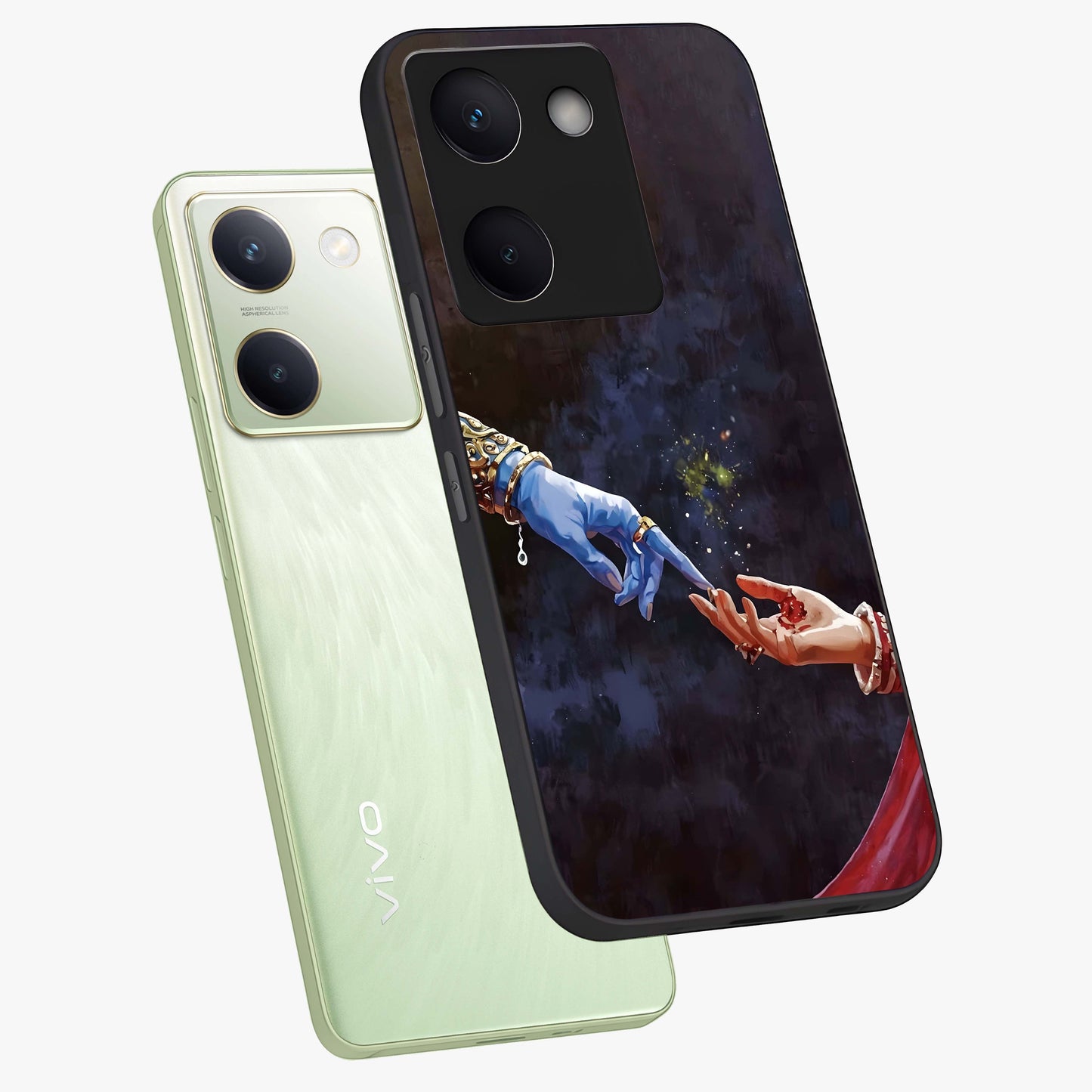 Divine Touch Eternal Glass Case displayed in angled mockup highlighting elegant divine inspired design with calm aesthetic style.