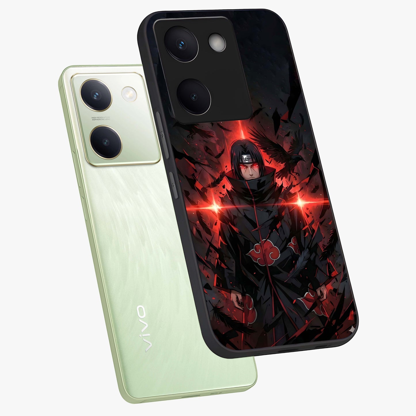 Focused Blade Discipline Glass Case displayed in angled mockup highlighting clean minimal text artwork with modern aesthetic style.