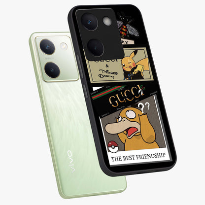 Gucci Play Mashup Glass Case displayed in angled mockup highlighting stylish fashion mashup design with bold aesthetic.