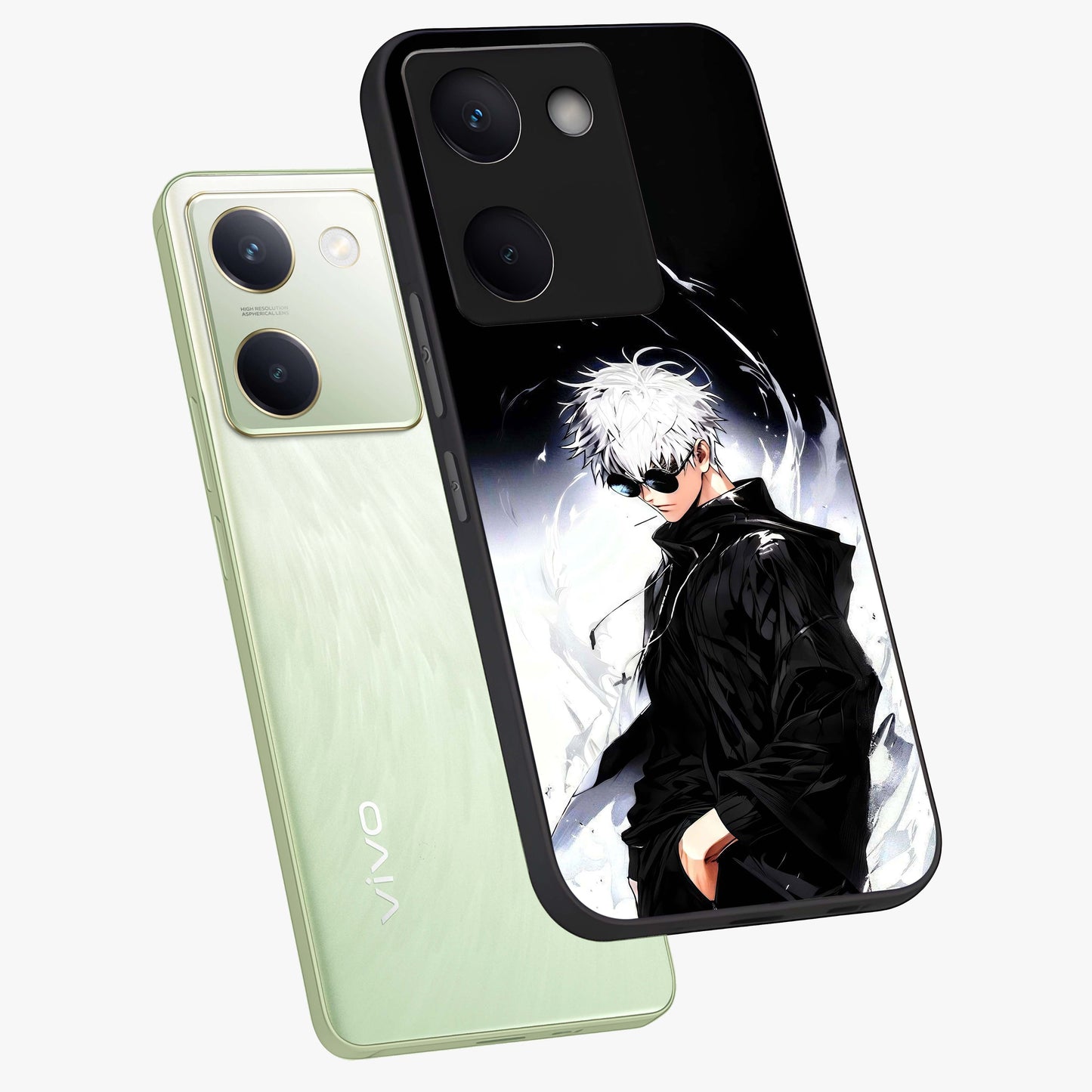 Limitless Shadow King Glass Case displayed in angled mockup highlighting dramatic dark hero design with intense aesthetic.