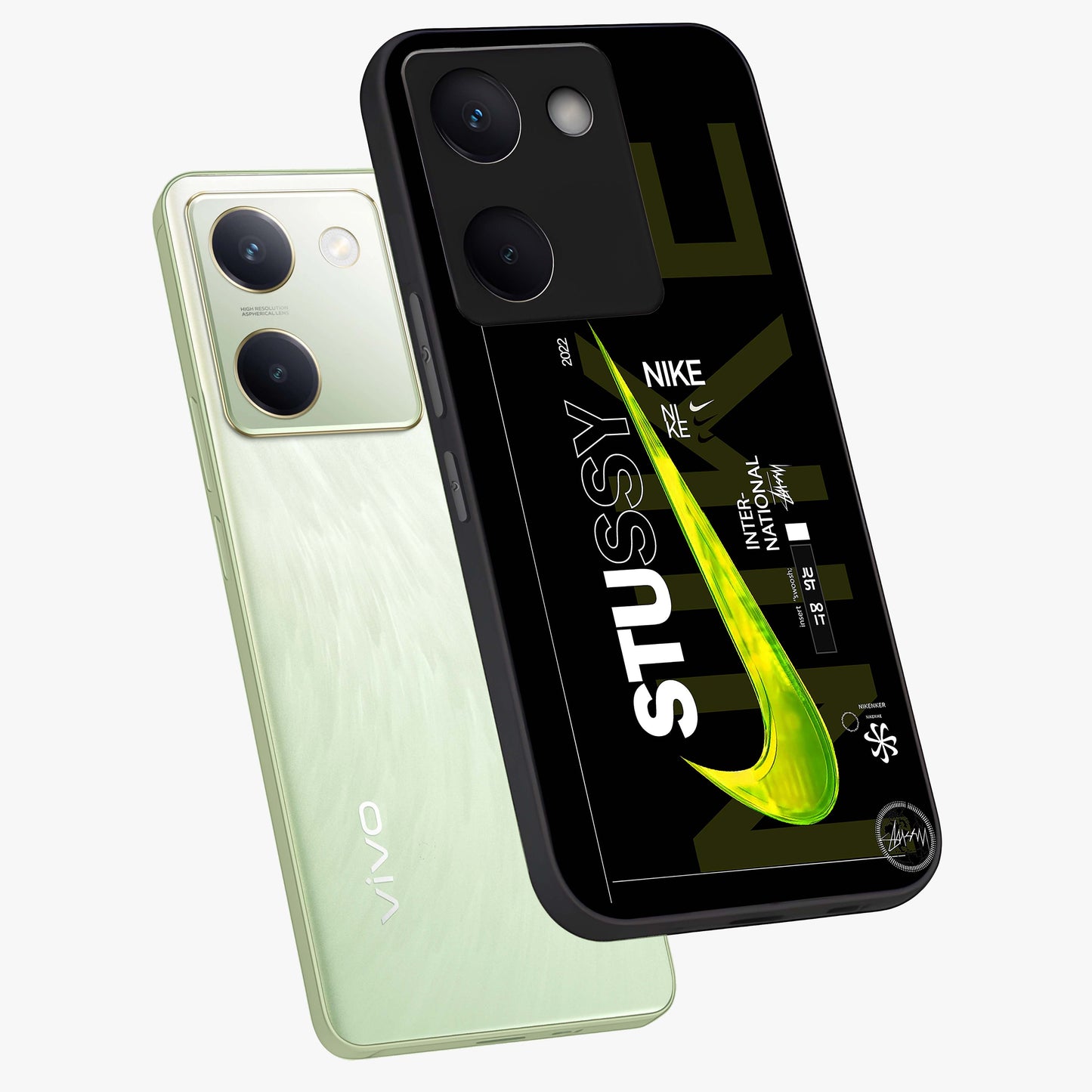 Neon Street Edition Glass Case displayed in angled mockup highlighting vibrant urban design with bold street aesthetic.