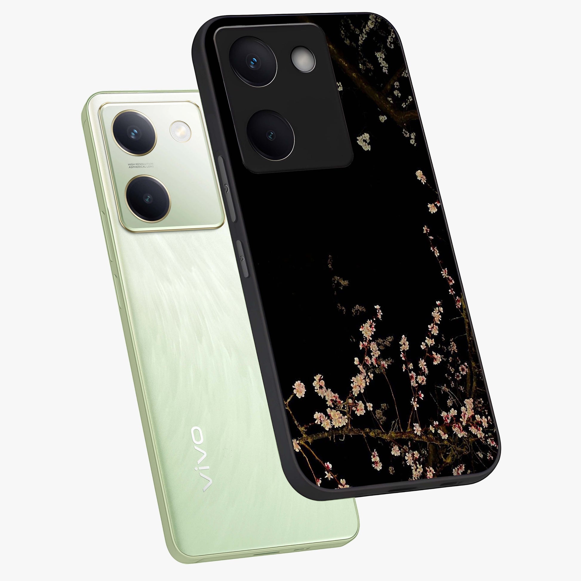 Petal Moon Light With Custom Name Glass Case displayed in angled mockup highlighting delicate petal design with custom name feature.