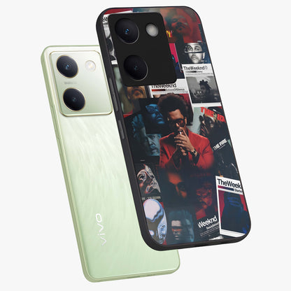 The Weeknd Glass Case displayed in angled mockup highlighting stylish pop culture inspired design with modern aesthetic.