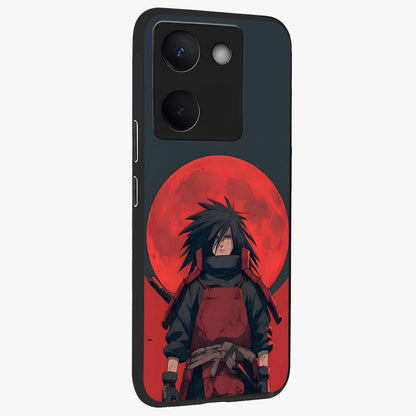 Crimson Moon Warlord Glass Case upright view showcasing powerful warlord artwork with dark celestial theme.