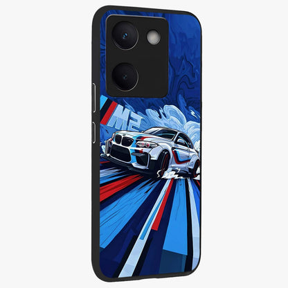 Drift Power Rush Glass Case upright view showcasing high speed racing artwork with bold automotive theme.