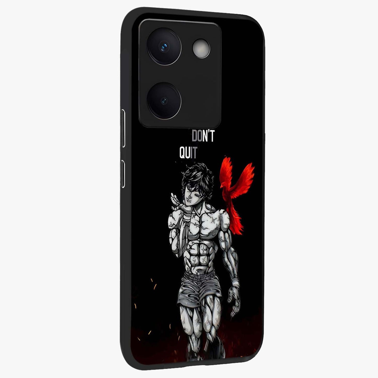 Rise Beyond Limits Glass Case upright view showcasing powerful inspirational artwork with uplifting theme.