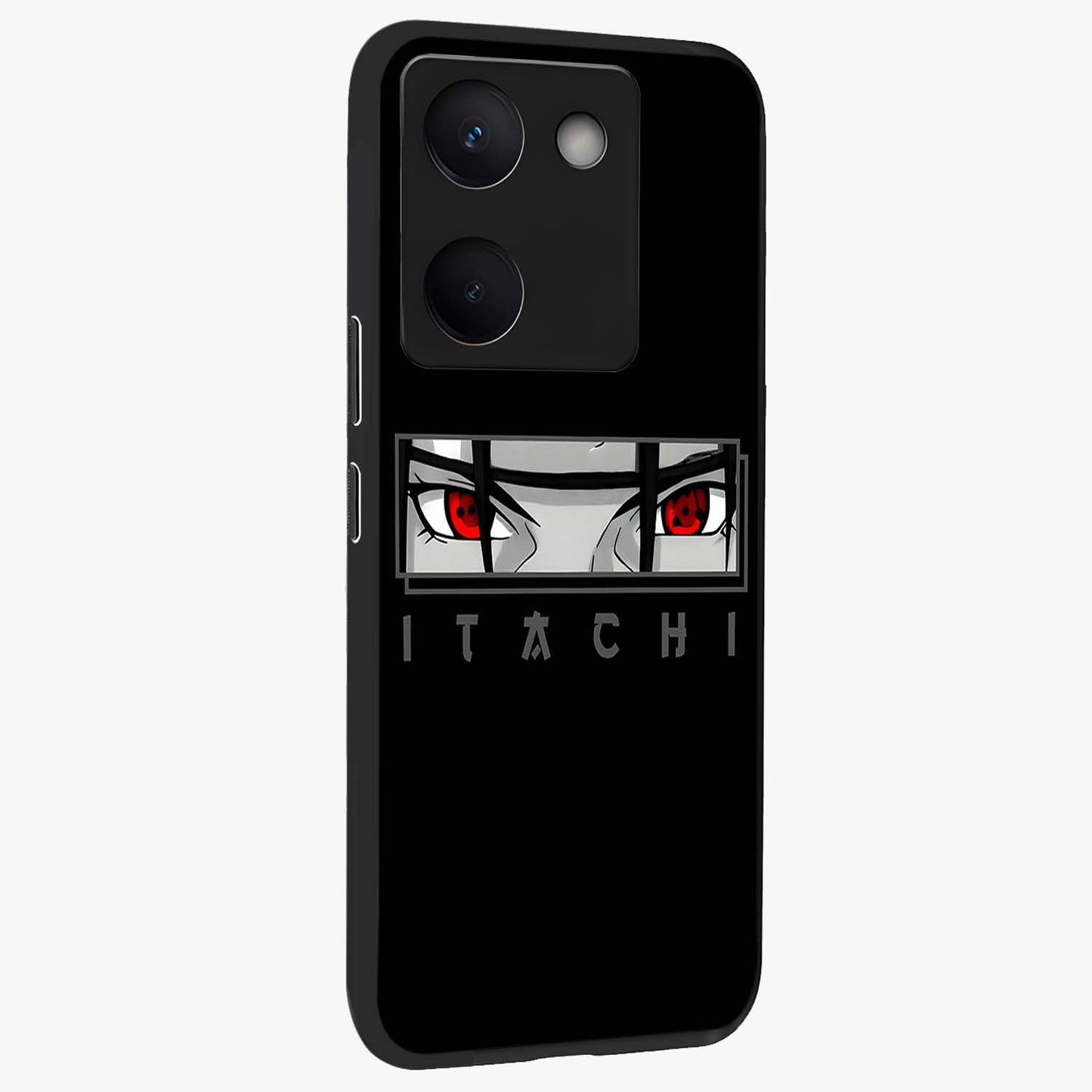 Scarlet Gaze Dominance Glass Case upright view showcasing powerful dramatic artwork with dominant artistic theme.