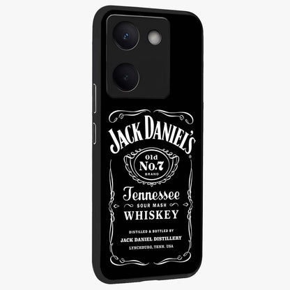 Vintage Whiskey Heritage Glass Case upright view showcasing stylish vintage whiskey artwork with timeless bar culture theme.