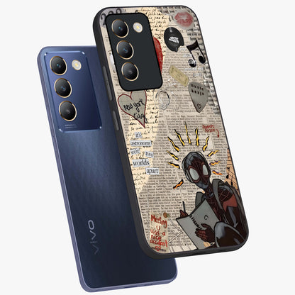 City Dream Sketch Glass Case displayed in angled mockup highlighting minimal city illustration with aesthetic sketch style.