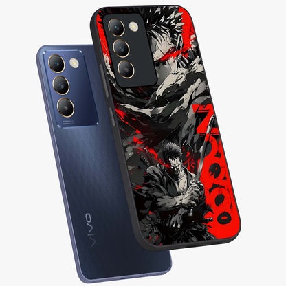 Demon Sword Resolve Glass Case displayed in angled mockup highlighting powerful demon sword illustration with dark fantasy aesthetic.