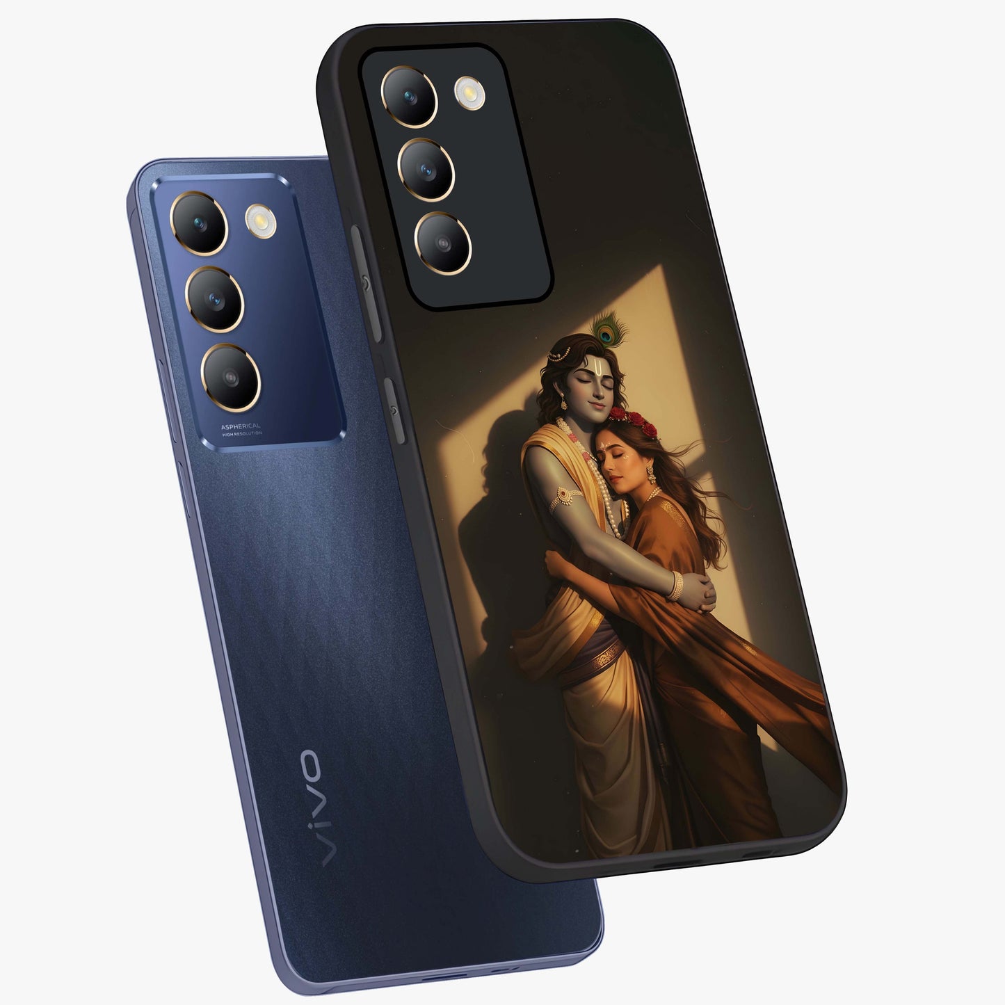 Divine Eternal Love Glass Case displayed in angled mockup highlighting elegant divine inspired design with peaceful aesthetic.