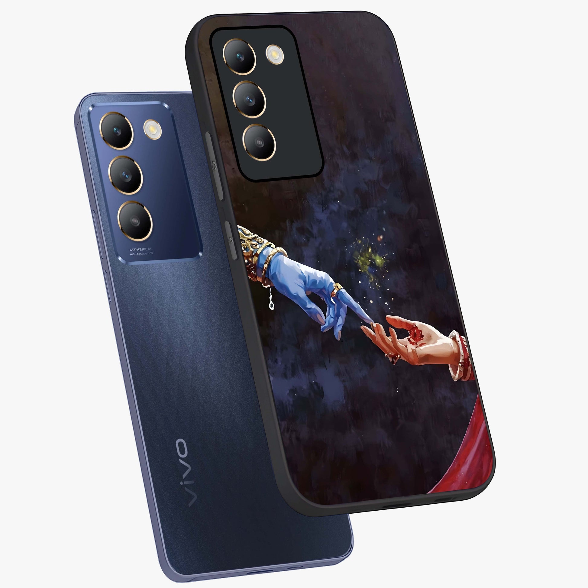 Divine Touch Eternal Glass Case displayed in angled mockup highlighting elegant divine inspired design with calm aesthetic style.