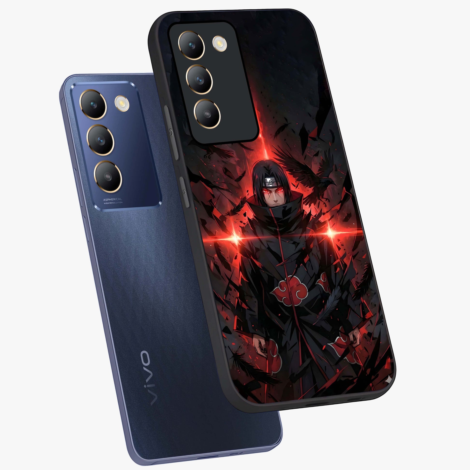 Focused Blade Discipline Glass Case displayed in angled mockup highlighting clean minimal text artwork with modern aesthetic style.