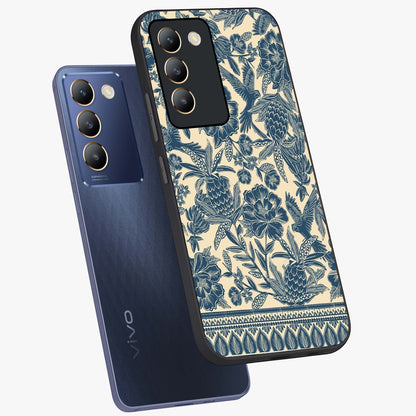 Heirloom Wild Bloom Glass Case displayed in angled mockup highlighting botanical bloom design with classic aesthetic style.