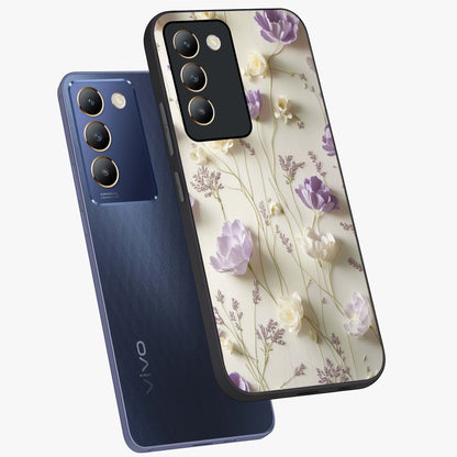 Lilac Breeze Harmony Glass Case displayed in angled mockup highlighting calm lilac breeze design with soothing aesthetic style.