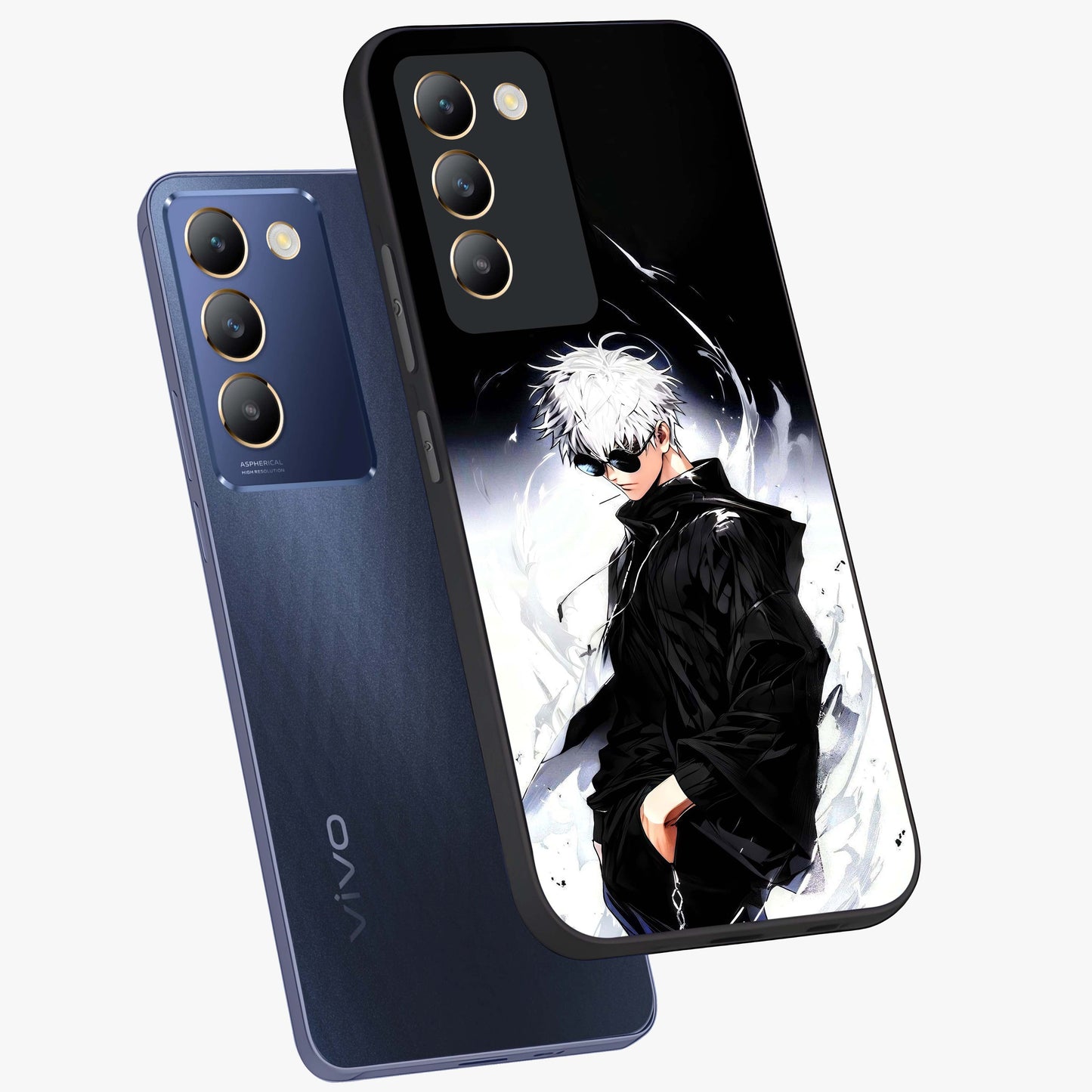Limitless Shadow King Glass Case displayed in angled mockup highlighting dramatic dark hero design with intense aesthetic.