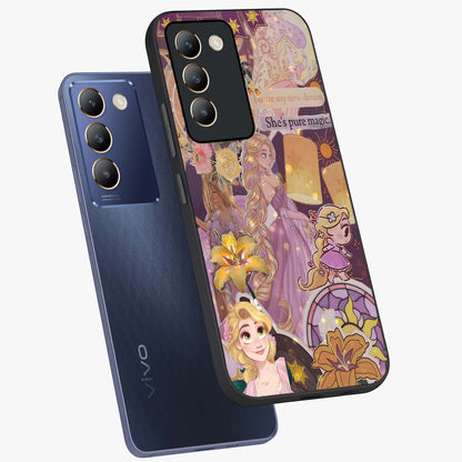 Magical Tangled Dream Glass Case displayed in angled mockup highlighting whimsical fantasy design with magical aesthetic.