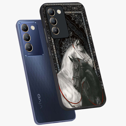Majestic Ride Legacy Glass Case displayed in angled mockup highlighting sleek vehicle design with bold racing aesthetic.