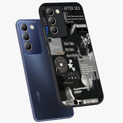 Midnight Love Echo Glass Case displayed in angled mockup highlighting elegant love inspired design with deep aesthetic style.