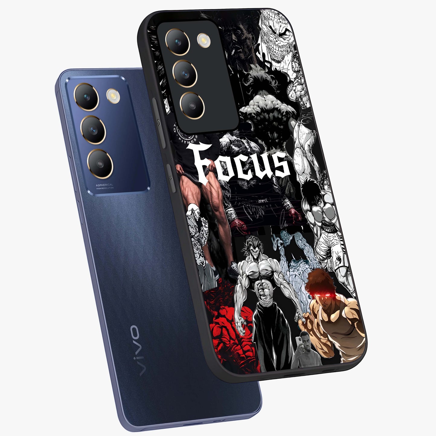 Relentless Power Focus Glass Case displayed in angled mockup highlighting bold statement design with modern aesthetic style.