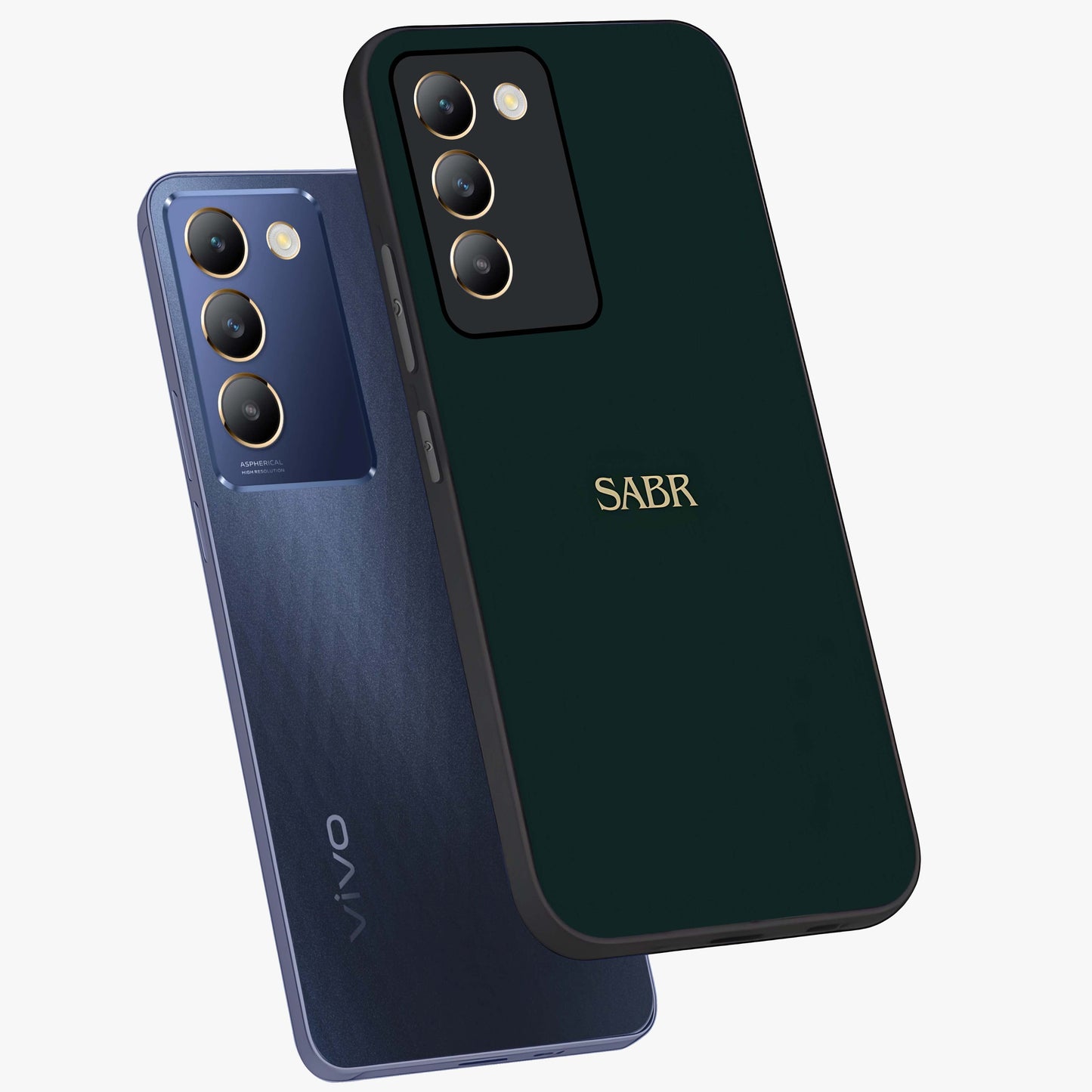 Sabr Minimal Patience Glass Case displayed in angled mockup highlighting simple inspirational design with clean aesthetic style.