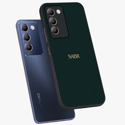 Sabr Minimal Patience Glass Case displayed in angled mockup highlighting simple inspirational design with clean aesthetic style.