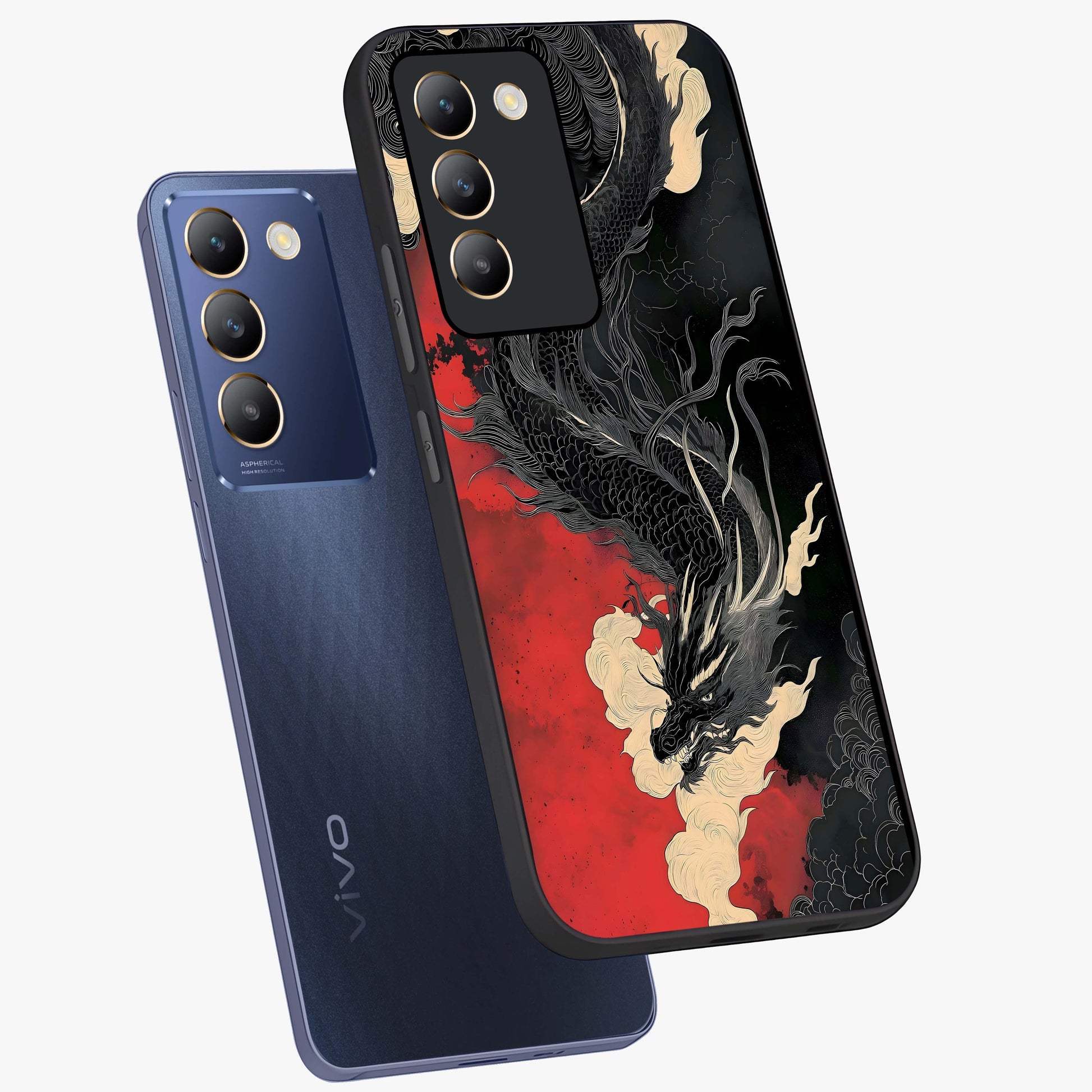 Shadow Dragon Fury Glass Case displayed in angled mockup highlighting powerful dragon illustration with dark fantasy aesthetic.