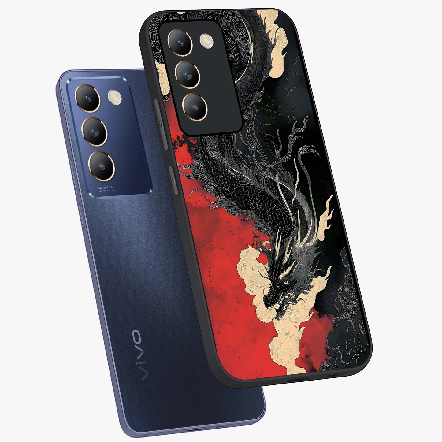 Shadow Dragon Fury Glass Case displayed in angled mockup highlighting powerful dragon illustration with dark fantasy aesthetic.