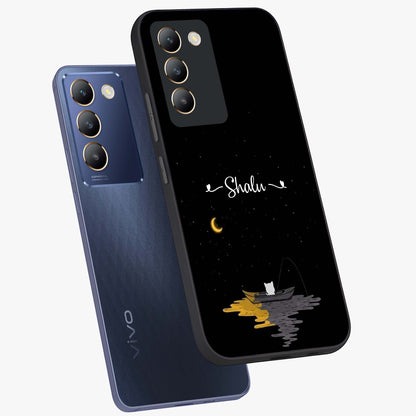 Silent Night Row Glass Case displayed in angled mockup highlighting peaceful evening design with dreamy night aesthetic.