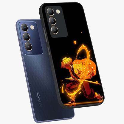 Thunder Flame Execution Glass Case displayed in angled mockup highlighting dramatic fire themed design with intense fantasy aesthetic.