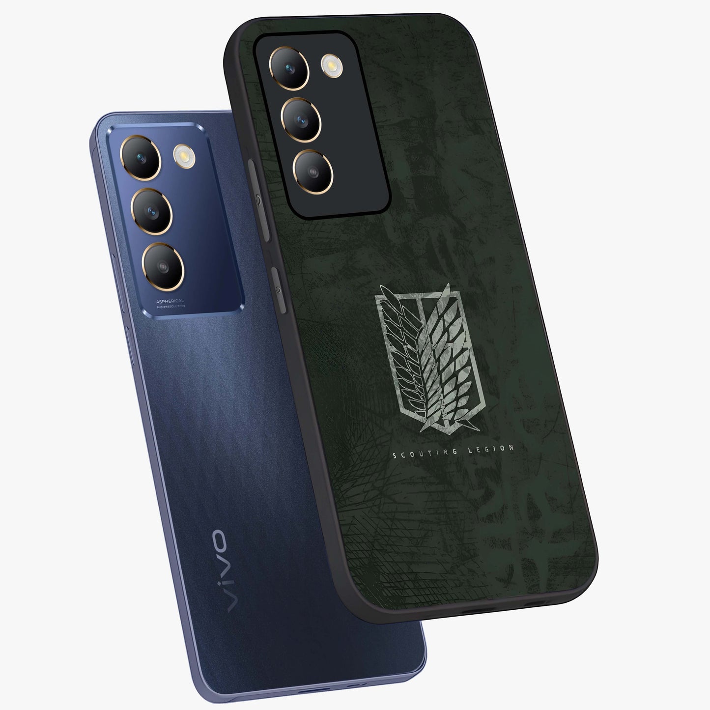 Wings Of Freedom Glass Case displayed in angled mockup highlighting graceful wing design with inspirational aesthetic.