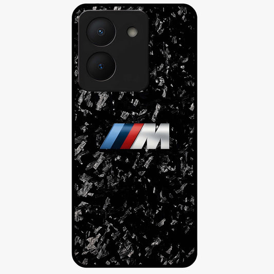 Carbon Speed Mark Glass Case showing flat back view with sporty carbon pattern artwork and glossy glass finish.