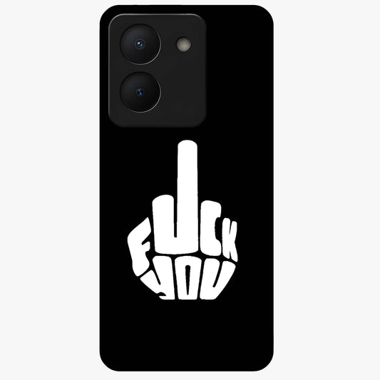 Rebel Mode On Glass Case showing flat back view with bold rebellious typography artwork and glossy glass finish.